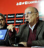 Bermúdez y Sauro, en la caliente conferencia de prensa brindada ayer en el Coloso. (Fuente: Alberto Gentilcore)