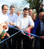 Peña en plena inauguración con los candidatos del PRO. (Fuente: Eduardo Seval  )