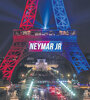 La Torre Eiffel se iluminó con los colores del equipo PSG para celebrar la llegada de Neymar. (Fuente: EFE)