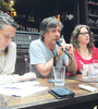 Pablo Braun, Gabriela Adamo, Amalia Sanz y Catalina Labarca, durante la presentación de la programación. (Fuente: Rafael Yohai)