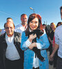 Cristina Kirchner recorrió una clínica veterinaria junto al intendente Juan Patricio Mussi.