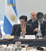 Nicolás Dujovne, ministro de Hacienda; Luciano Laspina, diputado, y Luis Caputo, de Finanzas, en la presentación del Presupuesto. (Fuente: Bernardino Avila)