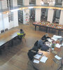 El salón de lectura de la Biblioteca Popular Juan N. Madero, de San Fernando. (Fuente: Carolina Camps)