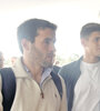 Camilo Mayada y Martínez Quarta estuvieron en la Conmebol. (Fuente: AFP)