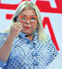 Elisa Carrió durante el debate del miércoles sostuvo que “el Gobierno no tuvo nada que ver” con el caso. (Fuente: Leandro Teysseire)