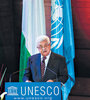 Mahmud Abbas pronunció un discurso en 2011 tras la colocación de la bandera palestina en la sede de la Unesco. (Fuente: EFE)