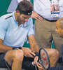 Del Potro, ayer se fue preocupado y con dolor en la muñeca izquierda. (Fuente: AFP)