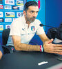El técnico Gian Piero Ventura y el arquero Buffon. (Fuente: AFP)