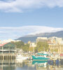 La partida del puerto de Hobart, la capital de Tasmania, en el extremo sur australiano. (Fuente: Graciela Cutuli)