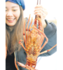 Crayfish o rock lobster, la langosta que conforma el “plato estrella” de la travesía. (Fuente: Graciela Cutuli)