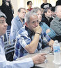 Pablo Moyano, Sergio Palazzo y Hugo Yasky participaron ayer del encuentro en la Federación Gráfica.