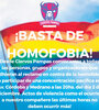 El Ciervos Pampas Club hizo una convocatoria contra la homofobia.