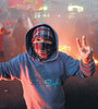 Un manifestante protesta en un campo de refugiados en Gaza. (Fuente: EFE)