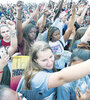 Miles de estudiantes secundarios protestaban ayer en Parkland a causa de la masacre perpetrada por Nikolas Cruz. (Fuente: AFP)