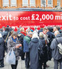 Campaña antibrexit en College Green, centro de Londres. (Fuente: AFP)