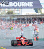 n La primera bandera a cuadros de la temporada cae sobre la Ferrari. (Fuente: AFP)