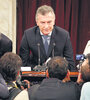 El líder de Cambiemos dio su tercer mensaje ante la Asamblea Legislativa. (Fuente: Joaquín Salguero)