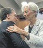 El ministro de Hacienda, Nicolás Dujovne, junto con la directora gerente del FMI, Christine Lagarde. (Fuente: AFP)