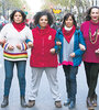Laura Omega, María Pomacusi, Sandra Chagas, irma Caupan Perriot, Paula Arrigada y Yanette Ledesma. (Fuente: Gala Abramovich)
