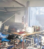 Imagen desoladora del interior de la escuela Nº49 de Moreno, después de la explosión provocada por un escape de gas. (Fuente: NA)