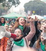 El grito de “¡el patriarcado se va a caer!”, de las gargantas de adolescentes muy jóvenes. (Fuente: Joaquín Salguero)