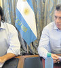 El presidente Mauricio Macri junto al ministro de Justicia, Germán Garavano. (Fuente: DyN)