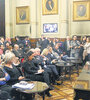 La reunión de Comisión de Asuntos Constitucionales ayer en la Cámara de Senadores. (Fuente: Leandro Teysseire)