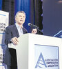 El presidente Mauricio Macri habló en la apertura del encuentro de la Asociación Empresaria Argentina. (Fuente: NA)