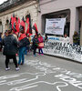 Organizaciones de derechos humanos y sociales se manifestaron el martes pasado a la espera de la sentencia.