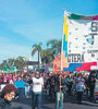 La marcha en Tigre recorrió casi un kilómetro hasta el Consejo Escolar, donde realizaron un acto.