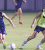 Uno de los entrenamientos de Independiente en suelo japonés. A la hora del partido la temperatura será elevada.