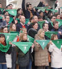 Fein junto a integrantes del Frente Progresista.