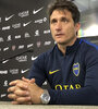 Guillermo Barros Schelotto durante la conferencia de prensa. (Fuente: Noticias Argentinas)