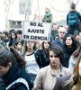 La degradación del área de ciencia motivó una marcha y corte de la avenida Santa Fe el lunes pasado.