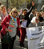 Nora Cortiñas, de Madres de Plaza de Mayo Línea Fundadora, encabezó la marcha. (Fuente: Sandra Cartasso)