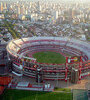 El estadio Monumental. D'Onofrio habló de mudarlo a unos 600 metros hacia el Río de la Plata.