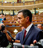 Pedro Sánchez en el Congreso español. Defendió su tesis.