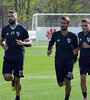 El plantel de River trabajó en el predio de Ezeiza pensando en Lanús e Independiente.