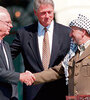 El histórico encuentro de Rabin, Clinton y Arafat. (Fuente: AFP)