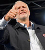 Corbyn gesticula a la tribuna después de hablar en un acto laborista ayer en Liverpool. (Fuente: AFP)