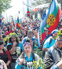 “Marchamos en defensa del pueblo indígena”, dijo una manifestante.