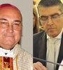 El obispo de Santa Fe, Sergio Fenoy, y el senador del PJ, Armando Traferri.