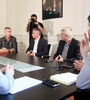 La reunión en Gobernación tuvo la presencia de los dirigentes de ambos clubes.
