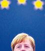 Merkel, ayer durante su discurso en el Parlamento Europeo de Estrasburgo.