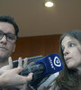 Los fiscales Gonzalo Fernández Bussi y María Eugenia Iribarren (Fuente: Sebastián Joel Vargas)