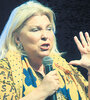 La diputada Elisa Carrió en problemas judiciales por sus denuncias. (Fuente: NA)