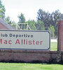 El Club Deportivo Mac Allister, en La Pampa, donde trabajaba el entrenador denunciado.