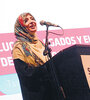 Tawakkul Karman y Rita Segato fueron ovacionadas en el colmado teatro El Círculo, de Rosario. (Fuente: Sebastián Joel Vargas)