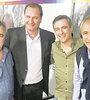 Negri, Pedro Dellarossa, Mestre y Baldassi, en 2018, cuando el segundo retuvo la intendencia de Marcos Juárez.