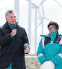 El presidente Mauricio Macri durante la inauguración de uno de los parques eólicos de su familia. (Fuente: N.A.)